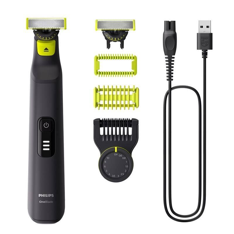 Philips OneBlade Pro 360 QP6542 15 zastřihovač, voděodolný, 3 nástavce, akumulátorový provoz0 
