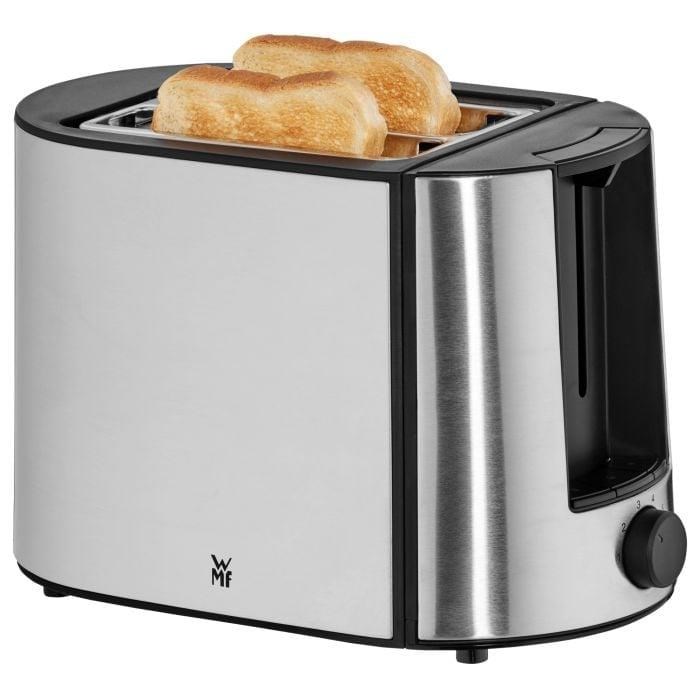 WMF Bueno Pro topinkovač,  870 W,  6 úrovní opekání,  odnímatelná přihrádka na dorbky,  nerez /  černá0 