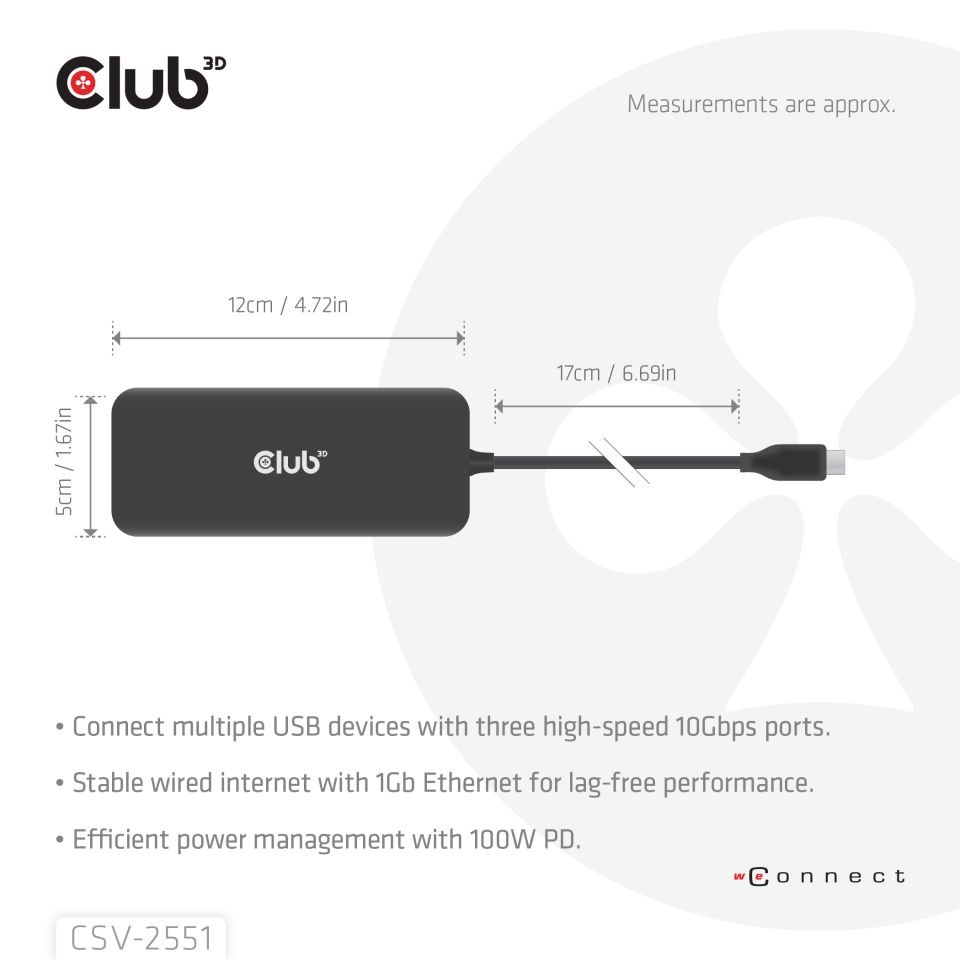Club3D Dokovací stanice USB-C 8v1,  1xHDMI,  1xDP,  1xUSB-C,  2xUSB,  1xRJ45,  černá4 