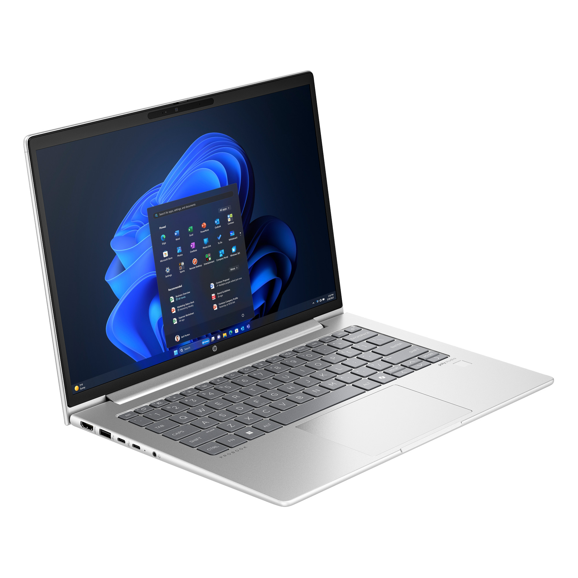 HP NTB ProBook 445 G11 R7 7735U 14.0 WUXGA UWVA 300,  2x8GB,  1TB,  FpS,  ax,  BT,  backlit keyb,  Win11,  3y onsite4 