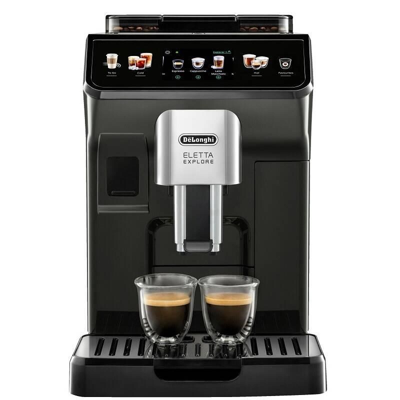 DeLonghi Eletta Explore ECAM 450.55.G automatický kávovar,  1450 W,  19 barů,  systém LatteCrema,  mlýnek na kávu0 