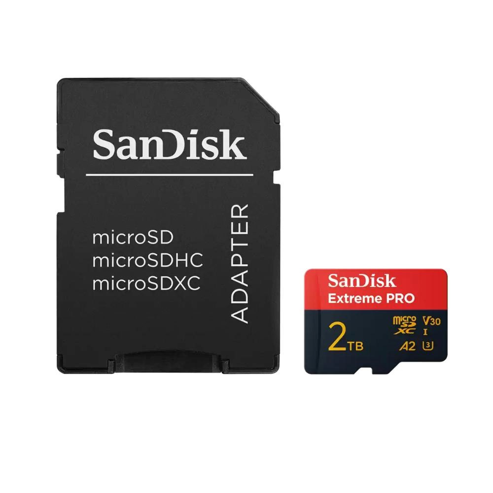 SanDisk micro SDXC karta 2TB Extreme PRO (250 MB s A2 UHS-I U3 V30) + adaptér1 