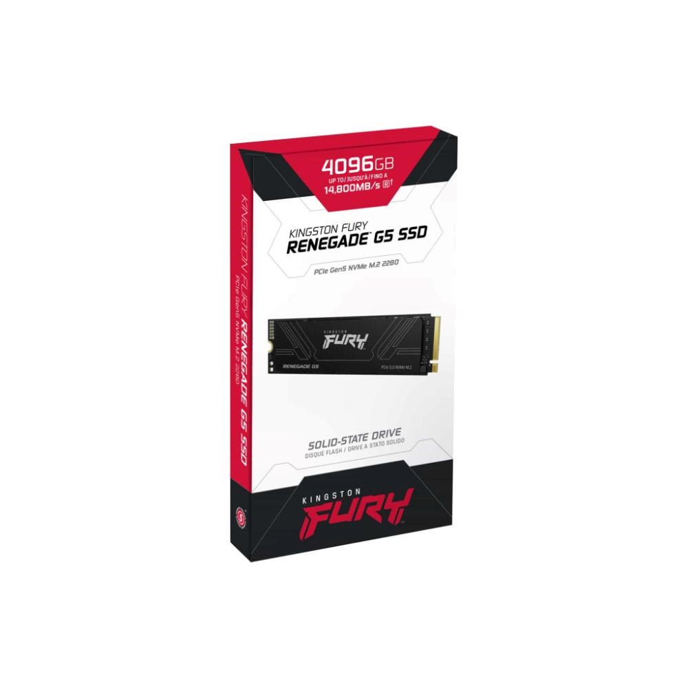 Kingston FURY RENEGADE G5 SSD 4TB M.2 2280 NVMe PCIe 5.0 (R 14800MB/ s; W 14000MB/ s)2 