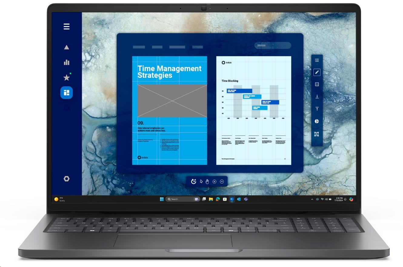 DELL NTB Pro 16 PC16255/ AMD Ryzen 5 PRO 230/ 16GB/ 1TB SSD/ 16