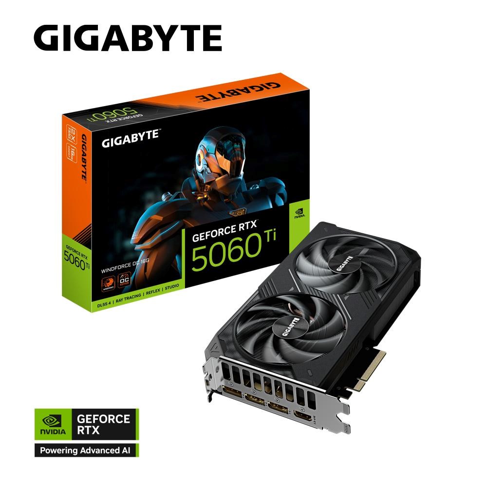 GIGABYTE GeForce RTX 5060 Ti WINDFORCE/ OC/ 16GB/ GDDR7