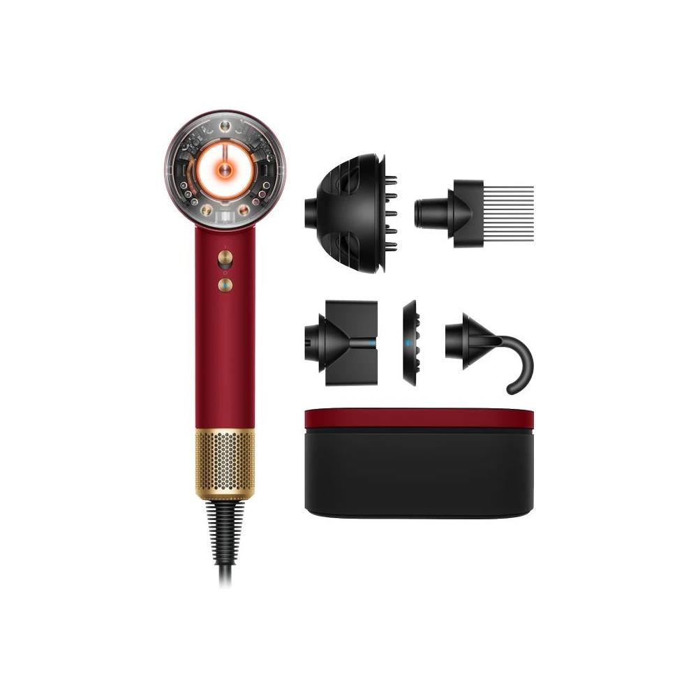 Dyson Supersonic Nural HD16 fén na vlasy, 1600 W, difuzér, 4 teploty, 3 rychlosti, Red Velvet / Gold0 