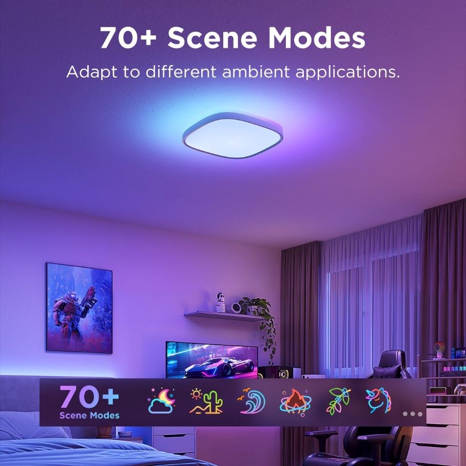 Govee RGBICWW Smart duální stropní světlo 2400lm 30cm Matter1 