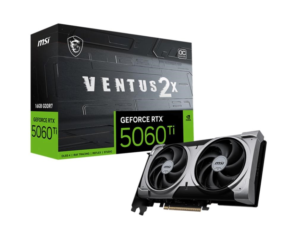 MSI GeForce RTX 5060 Ti VENTUS 2X PLUS/ OC/ 16GB/ GDDR7