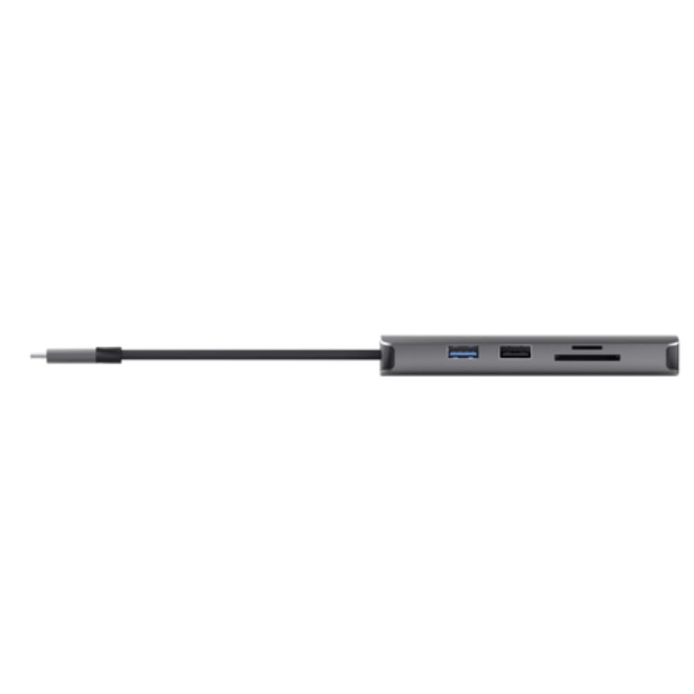 TRUST Dokovací stanice DALYX USB-C,  8v1,  HDMI,  RJ45,  2xUSB-C,  2xUSB-A,  microSD/ SD karta,  šedá6 