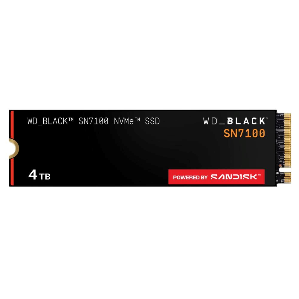 WD BLACK SSD NVMe 4TB PCIe SN7100 Powered by SanDisk,  Gen4,  (R:7250,  W:6900MB/ s)0 
