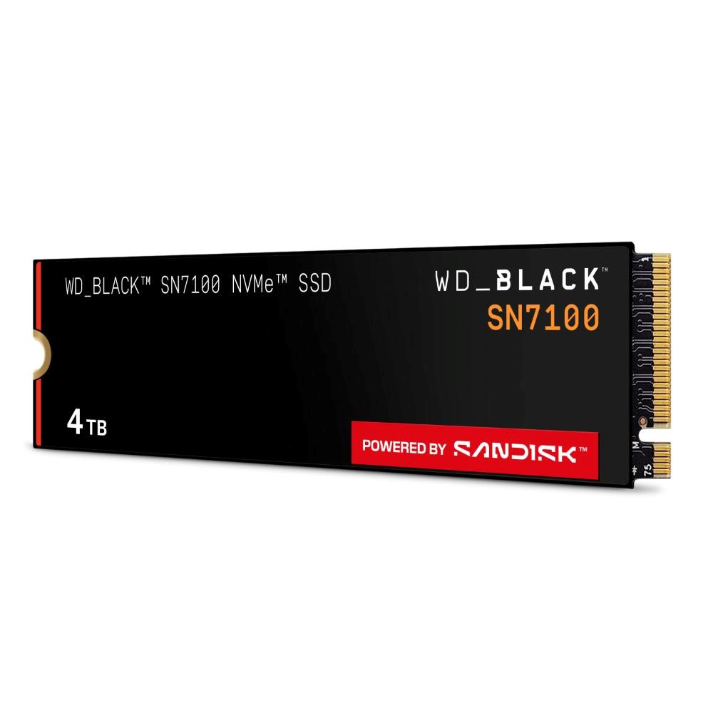 WD BLACK SSD NVMe 4TB PCIe SN7100 Powered by SanDisk,  Gen4,  (R:7250,  W:6900MB/ s)2 
