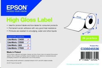 Epson High Gloss Labels, Continuous, Paper, 51mm x 33m
