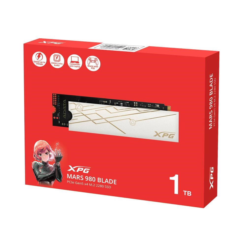 ADATA SSD 1TB XPG MARS 980 BLADE,  PCIe Gen5x4,  M.2 2280,  (R:14000/  W:10000MB/ s)4 