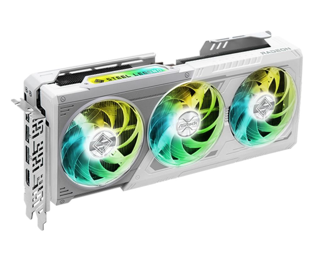 ASRock VGA AMD Radeon RX 9070 Steel Legend 16GB OC, RX 9070, 16GB GDDR6, 3xDP, 1xHDMI2 