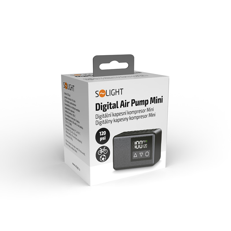 Solight digitální kapesní kompresor mini6 