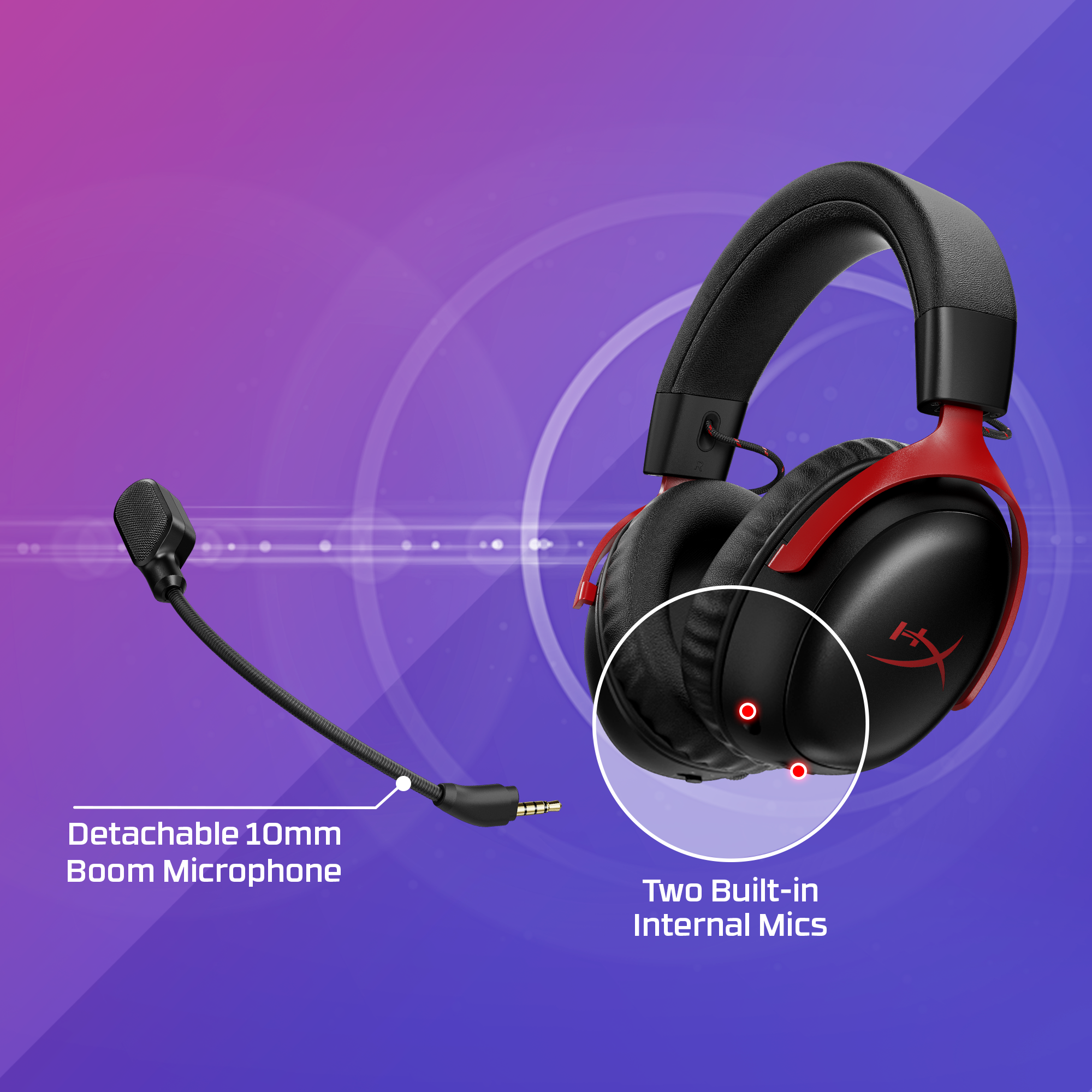 HyperX Cloud III S Wireless Black-Red Gaming Headset23 