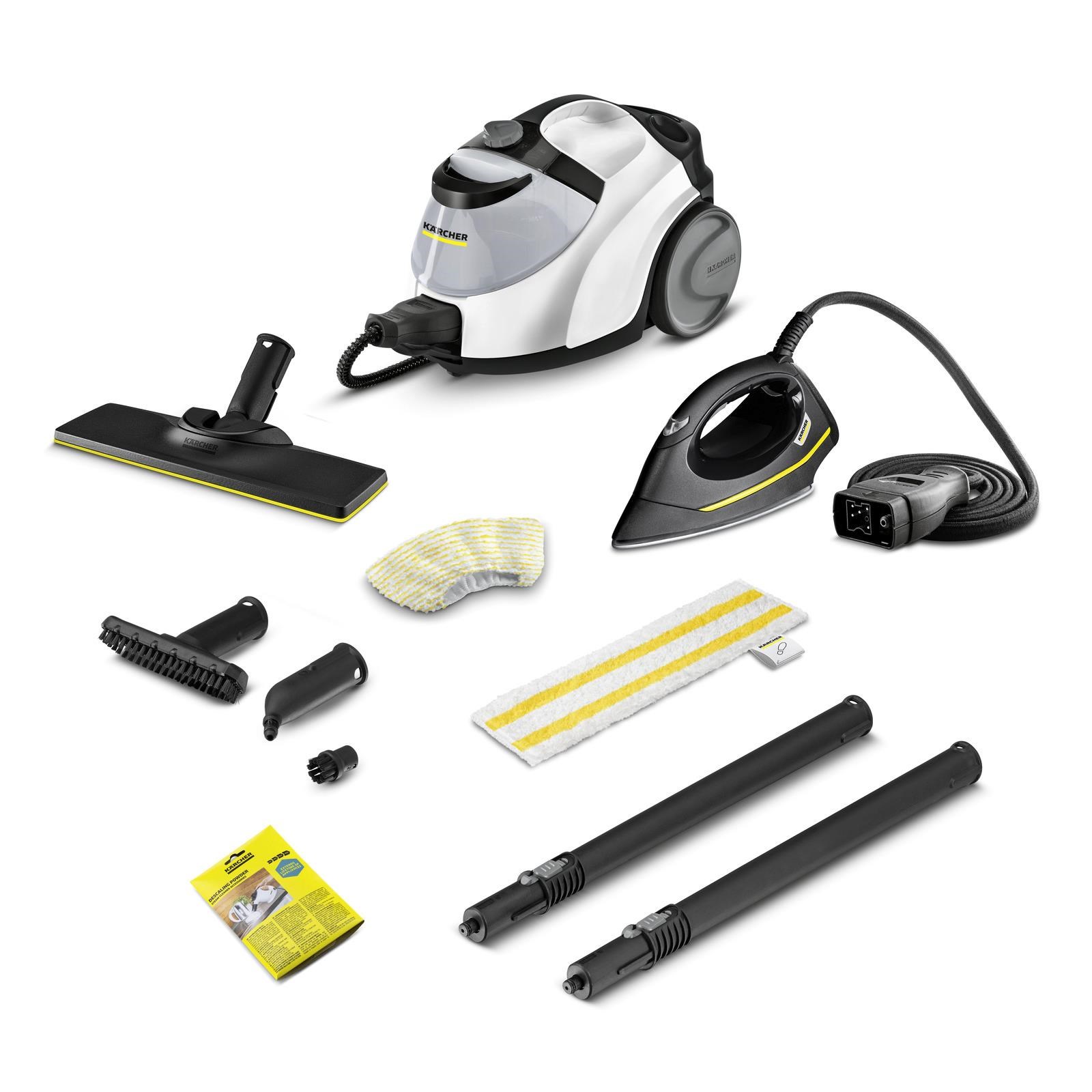 Kärcher SC 5 EasyFix Iron parní čistič,  2250 W,  4.2 bar,  zabíjí až 99.999 % virů a 99, 99 % bakterií,  napařovací žehlička0 