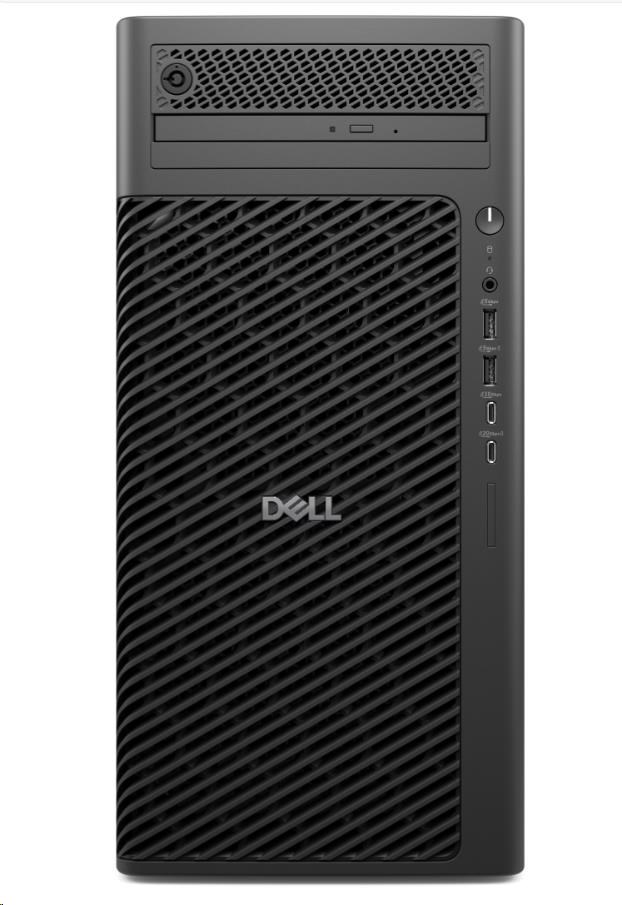 DELL PC Pro Max Tower T2 FCT2250/ 1500W/ TPM/ U7-265/ 16GB/ 512SSD/ Integrated/ vPro/ Kb/ Mouse/ W11 Pro/ 3Y PS NBD1 