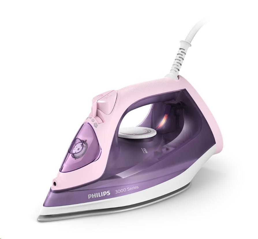 Philips 3000 Series DST3020 30 napařovací žehlička, 2200 W, keramická žehlicí plocha, fialová0 