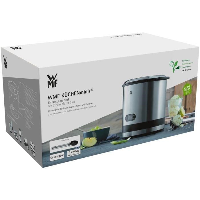 WMF KITCHENminis zmrzlinovač,  LCD displej,  3v1 - jogurt,  sorbet a zmrzlina,  nerezová ocel1 