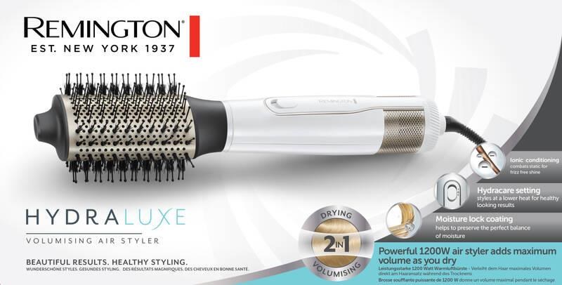 Remington AS8901 HYDRAluxe kulmofén, 1200 W, 3 teploty, 2 rychlosti, chladná špička, bílá1 