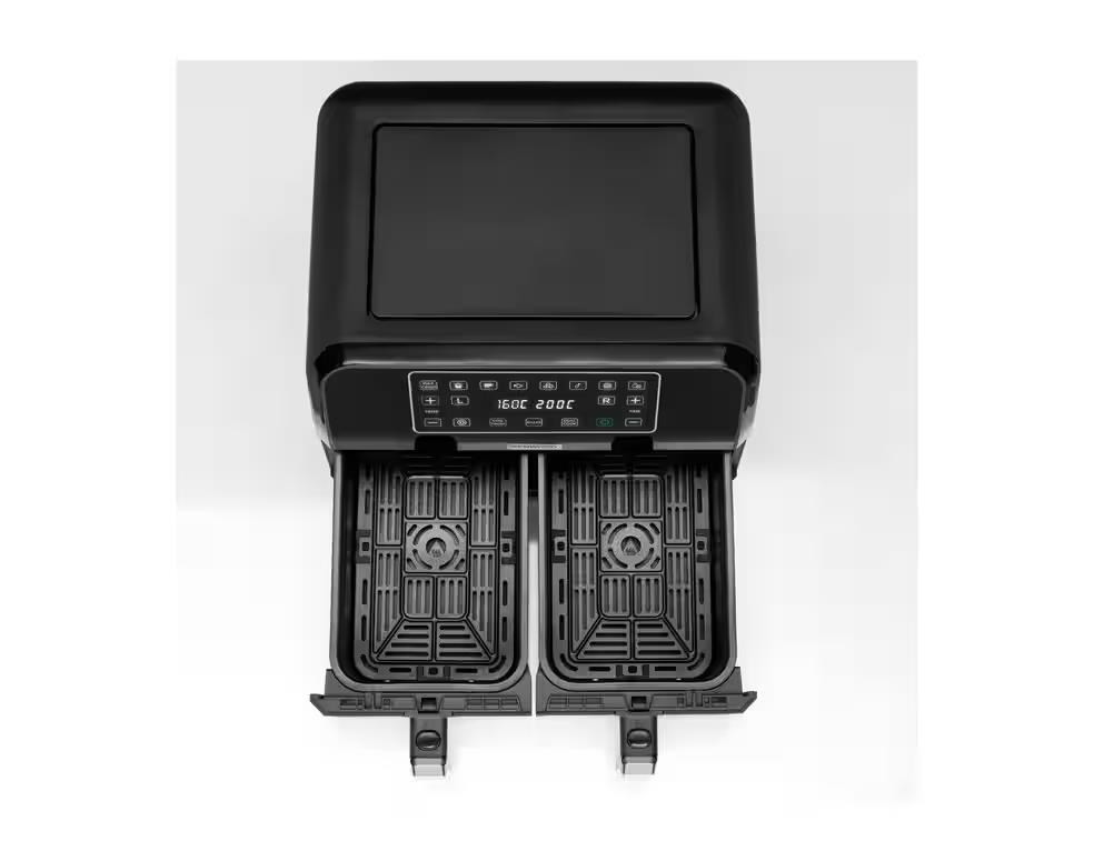 Kenwood kHealthy horkovzdušná fritéza,  1700 W,  se dvěma zásuvkami,  4+4 l,  8 programů,  černá2 