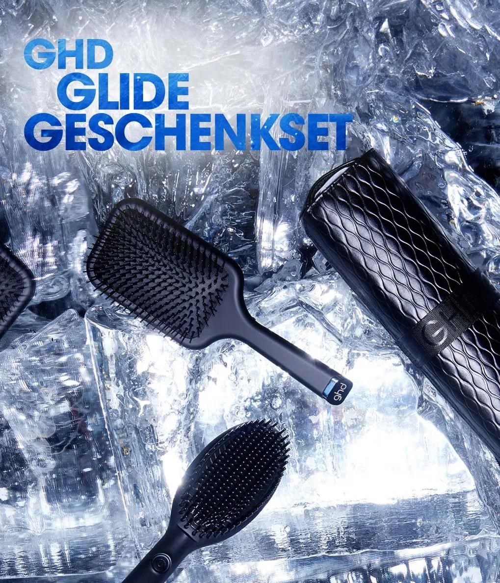 GHD Glide horkovzdušný kratáč, iontová technologie, dárková sada, Iced Luxe Collection, černá2 