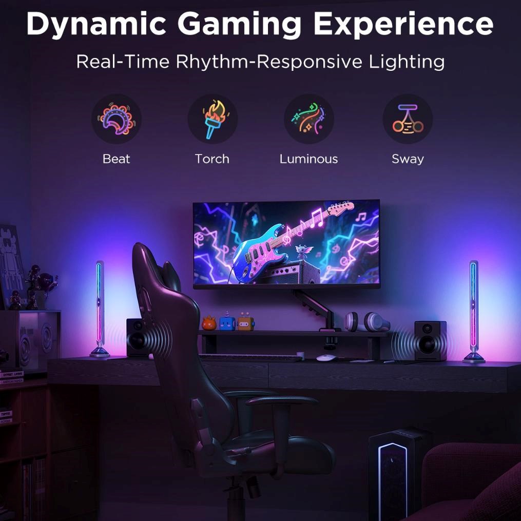 Govee Smart RGBIC Gaming Pro světelné panely Matter3 