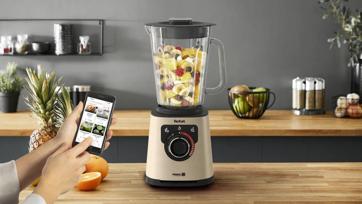 Tefal BL871A31 Perfectmix+ Beige stolní mixér,  1200 W,  28000 ot/ min,  6 nožů,  přednastavené programy5 