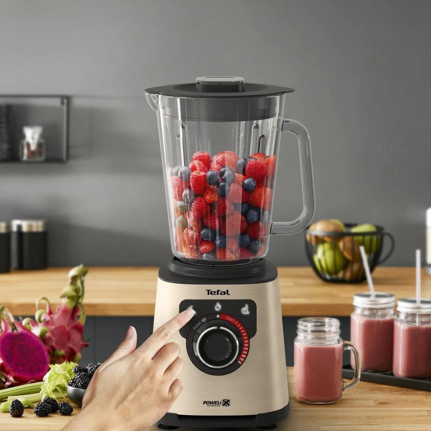 Tefal BL871A31 Perfectmix+ Beige stolní mixér,  1200 W,  28000 ot/ min,  6 nožů,  přednastavené programy7 