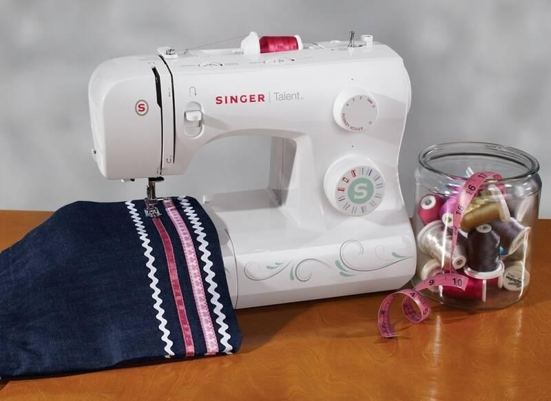 Singer Talent SMC 3321/ 00 šicí stroj,  21 druhů stehů,  automatický navlékač nitě,  LED osvětlení,  zpětný chod4 