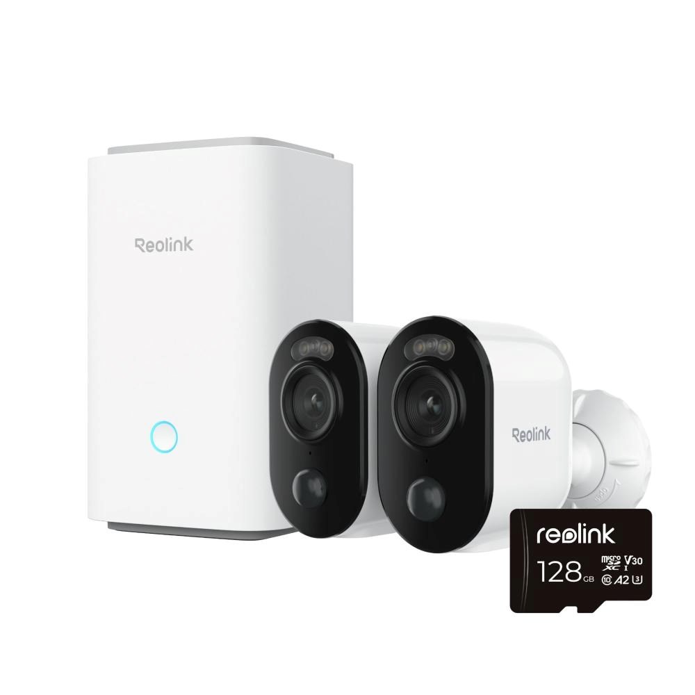REOLINK Home Hub, 2x Argus Series B310 + 128GB microSD karta0 