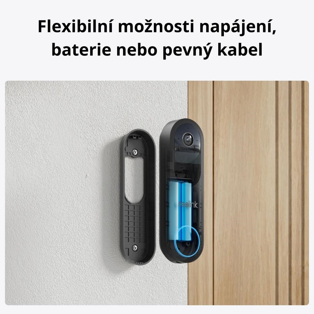 REOLINK bezpečnostní video zvonek D340B,  4MP,  2K,  WiFi,  černá4 