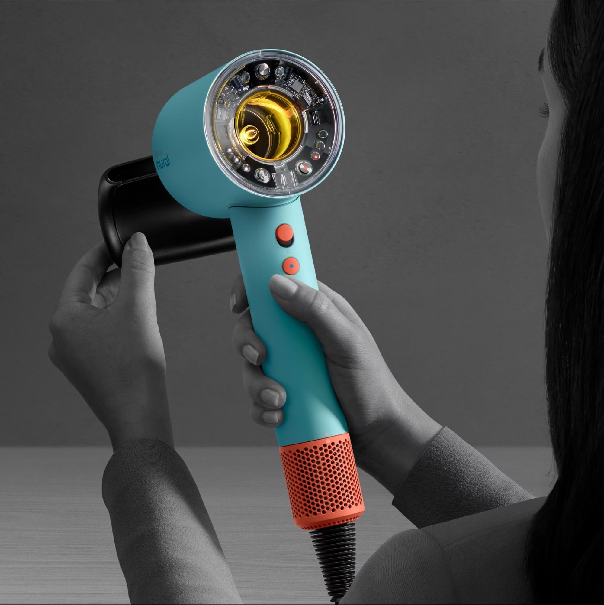 Dyson Supersonic Nural HD16 fén na vlasy, 1600 W, difuzér, 4 teploty, 3 rychlosti, Jasper/Plum6 