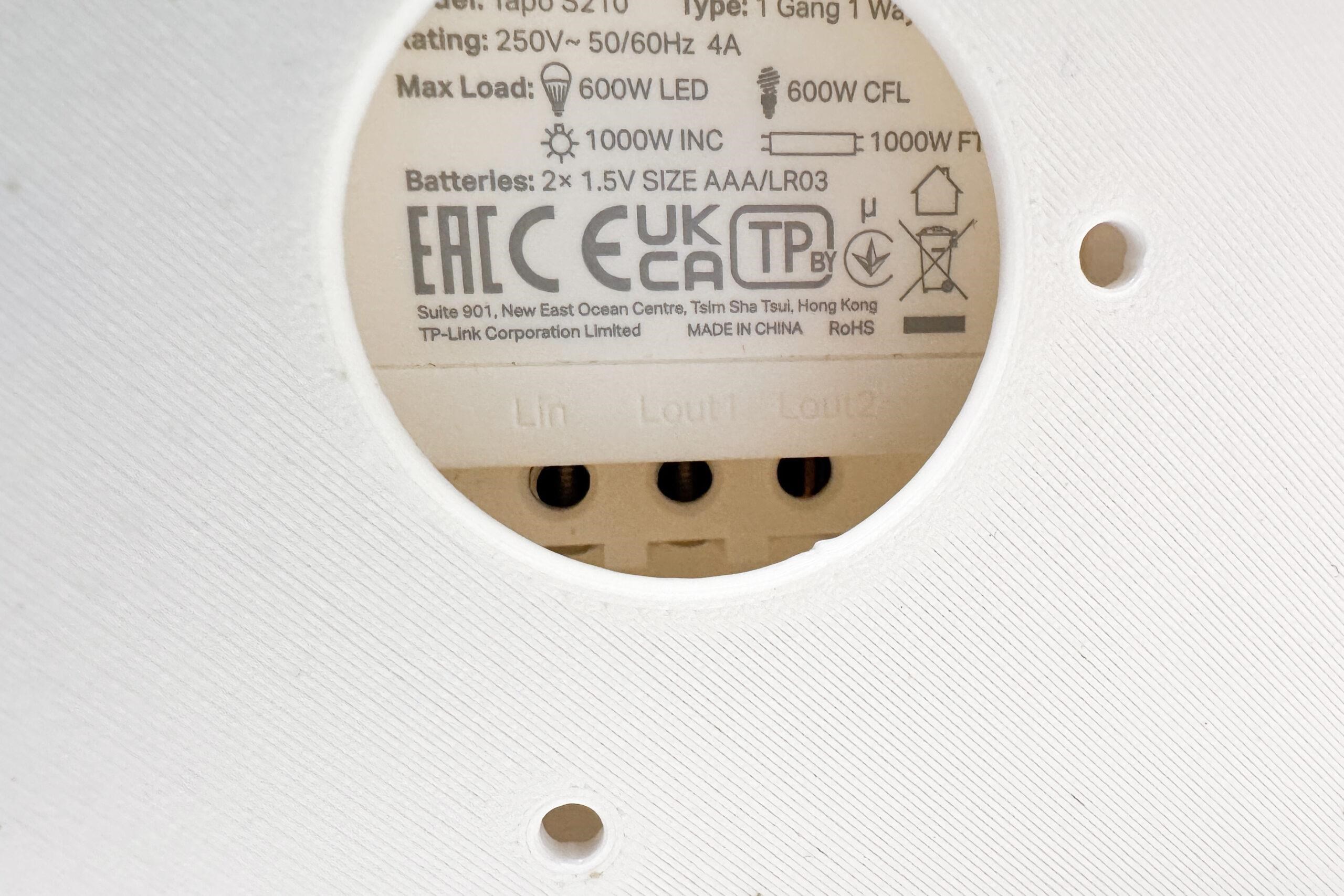 TP-Link D-EAPWALL2-C,  držák box pro upevnění na zeď EAP115-Wall,  EAP230-Wall,  EAP650-Wall,  Tapo S210,  Tapo S220,  bílý13 