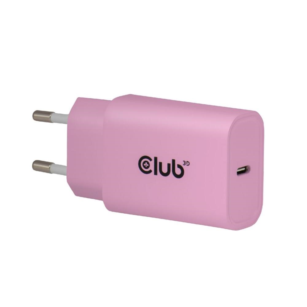 Club3D Nabíječka, USB-C, Power Delivery 15V 2A, 2-pack, růžová4 