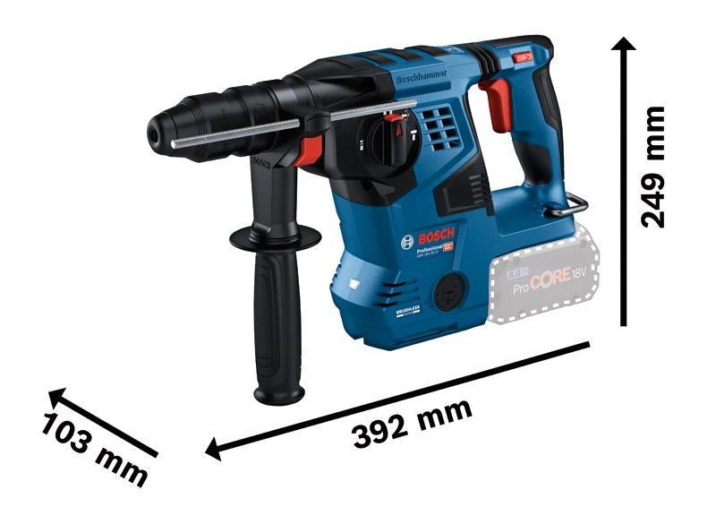 Bosch GBH 18V-28 CF akumulátorové vrtací kladivo s SDS plus1 