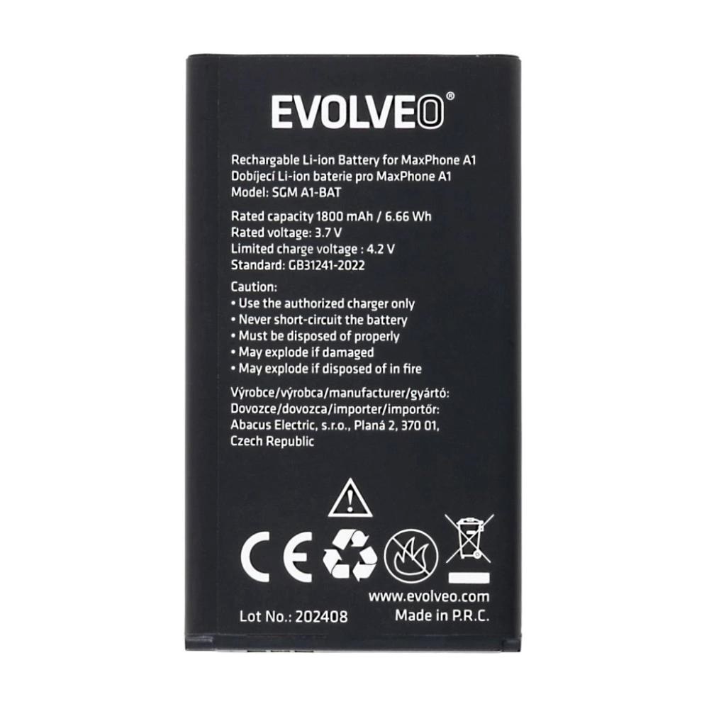 EVOLVEO originální baterie 1800 mAh pro MaxPhone A10 