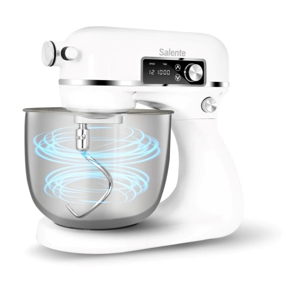Salente DigiChef+, kuchyňský robot, mísa 6 litrů, celokovový, masomlýnek, digitální displej, bílý4 