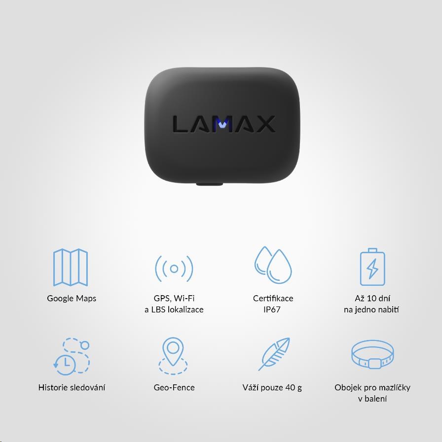 LAMAX GPS Locator + obojek1 