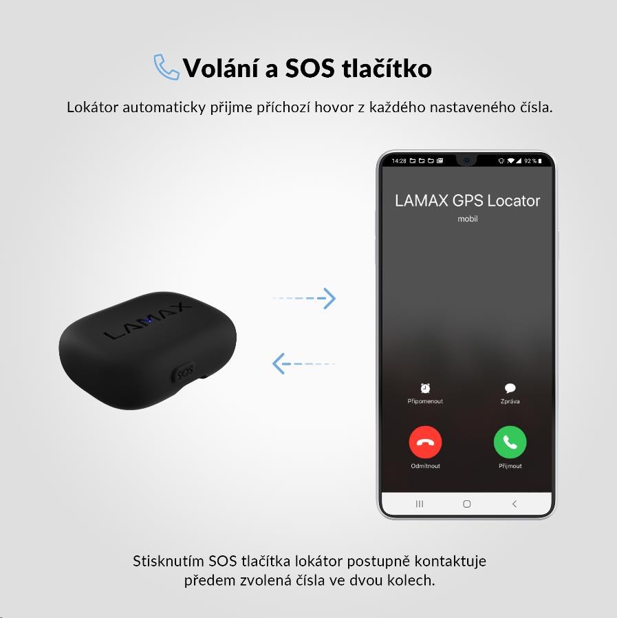 LAMAX GPS Locator + obojek7 