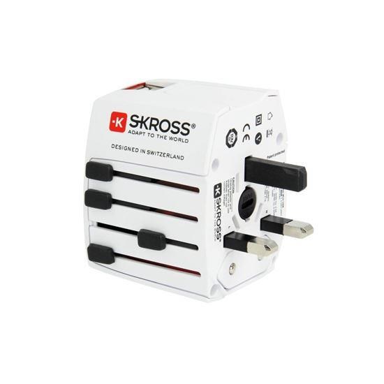 SKROSS cestovní adaptér MUV USB AC65PD, univerzální, neuzemněný, USB A+C 65W3 