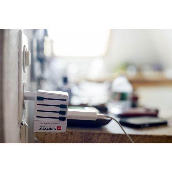 SKROSS cestovní adaptér MUV USB AC65PD, univerzální, neuzemněný, USB A+C 65W7 