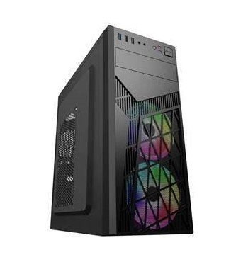 EUROCASE skříň ML N6-560B,  ATX,  2x USB-A,  1x USB-C,  2x 120mm ARGB Fan,  černá0 