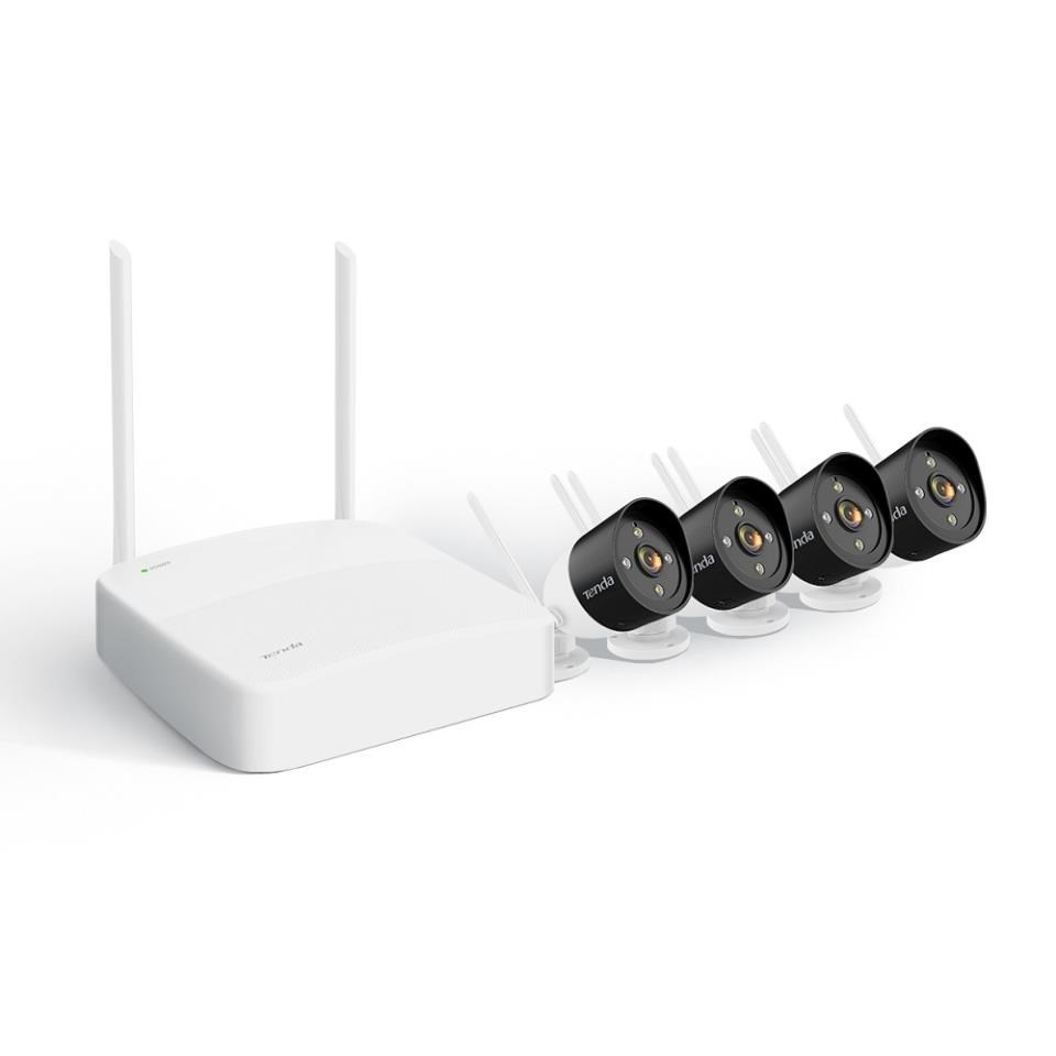 BAZAR - Tenda K4W-3TC - kamerový WiFi set,  4x IP 2K kamera,  NVR rekordér,  zvuk,  noční vidění - poškozený obal1 