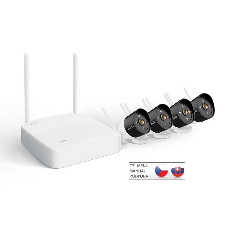 BAZAR - Tenda K4W-3TC - kamerový WiFi set,  4x IP 2K kamera,  NVR rekordér,  zvuk,  noční vidění - poškozený obal4 