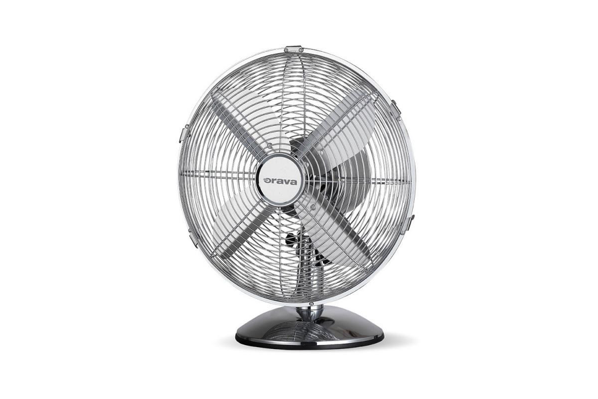 Orava SF-100 X stolní oscilující ventilátor,  3 stupně rychlosti,  oscilace doprava a doleva,  stříbrná1 