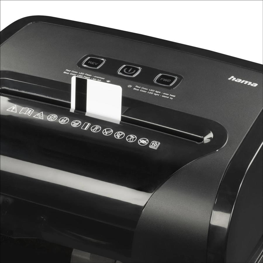 Hama Premium M10+, skartovačka, micro rez, 10 listov, stupeň utajenia P-5, 20 l2 