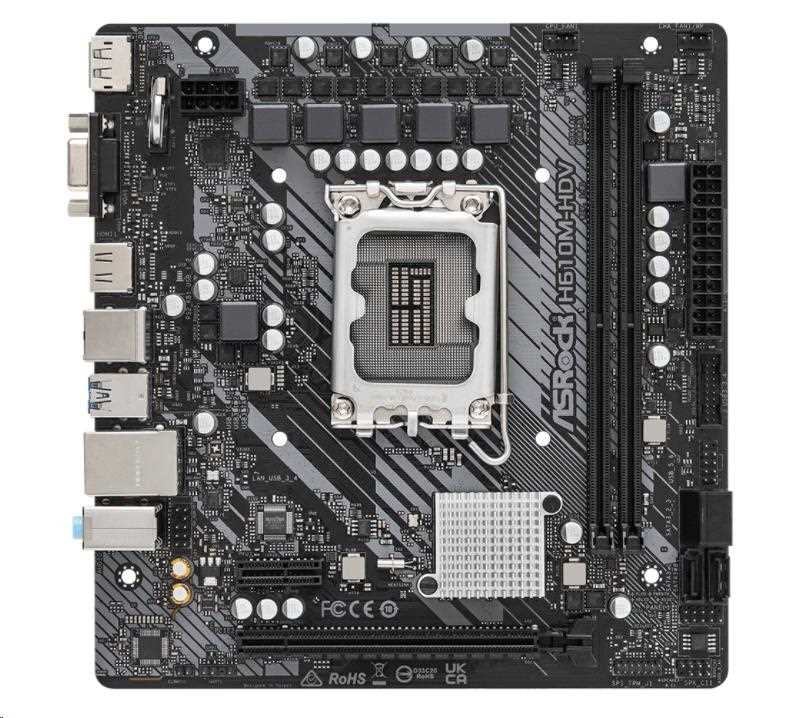 BAZAR - ASRock MB Sc LGA1700 H610M-HDV,  Intel H610,  2xDDR4,  1xDP,  1xHDMI,  1xVGA,  mATX - Po opravě (Bez příšlušenství)1 