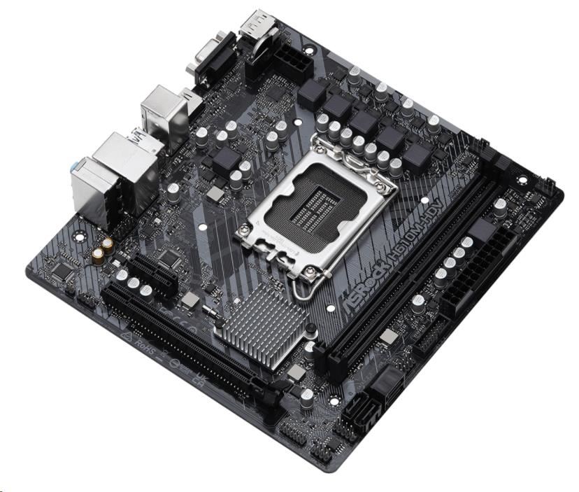 BAZAR - ASRock MB Sc LGA1700 H610M-HDV,  Intel H610,  2xDDR4,  1xDP,  1xHDMI,  1xVGA,  mATX - Po opravě (Bez příšlušenství)2 